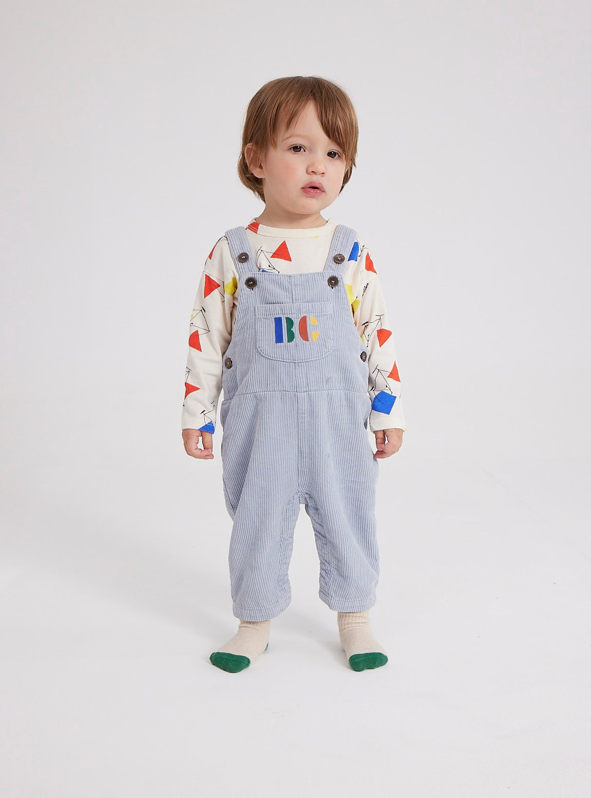 Baby Multicolor B.C corduroy dungaree 23AW / ボボショーズ ベビー オールインワン サロペット –  nonnonnon