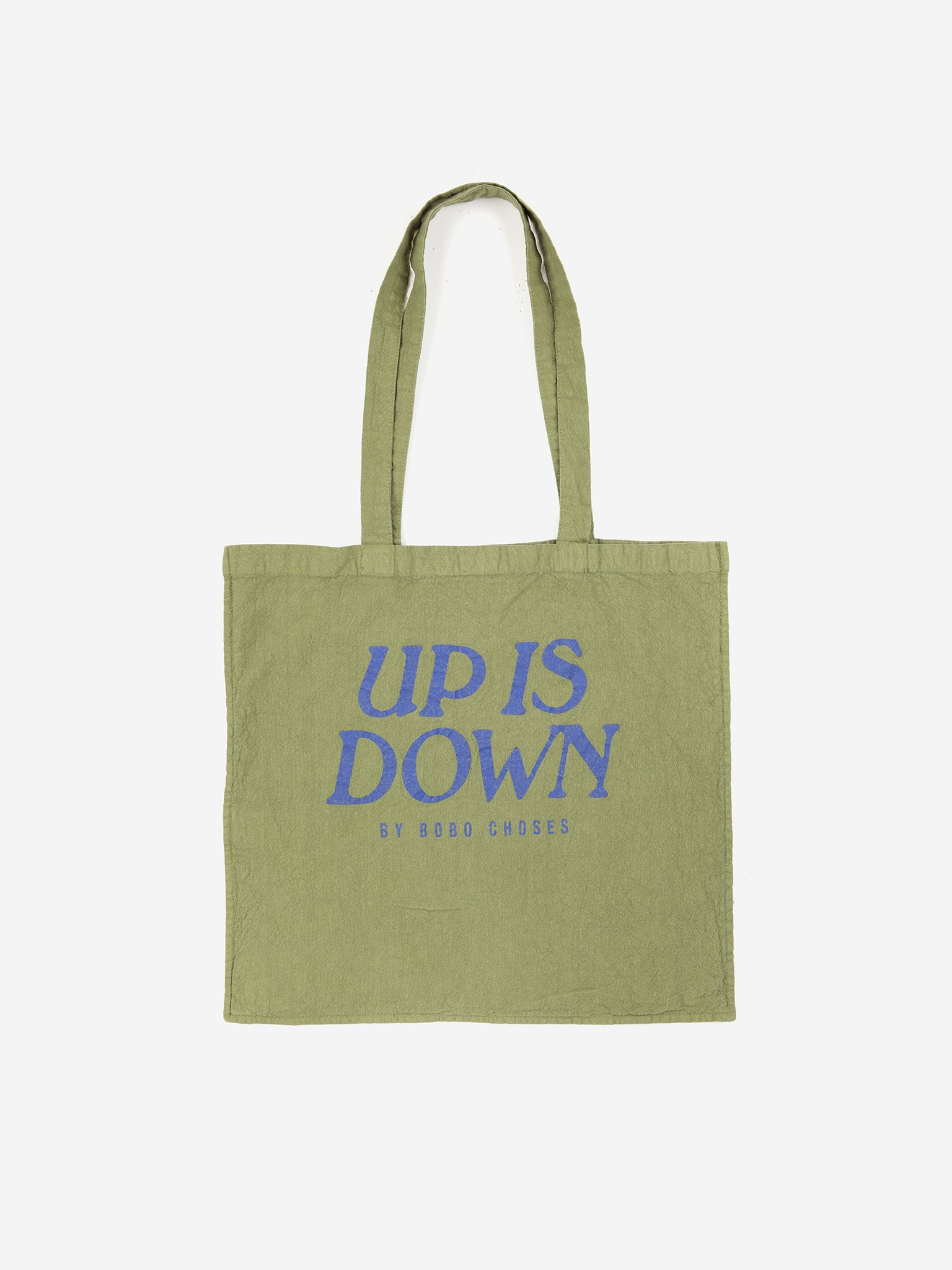 Up Is Down green totebag 23AW / ボボショーズ ロゴ トートバック