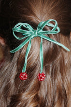 画像をギャラリービューアに読み込む, 2 PACK CHERRY BOW HAIR CLIPS / コンゲススロイド ヘアクリップ キッズ チェリー ヘアピン KS101850
