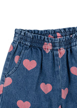 画像をギャラリービューアに読み込む, MAGOT FRILL PANTS GOTS BON COEUR PINK / コンゲススロイド キッズ デニムパンツ ジーンズ ジーパン ハート KS101584
