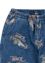 画像をギャラリービューアに読み込む, MAGOT PANTS GOTS RACE DENIM / コンゲススロイド キッズ デニムパンツ ジーンズ ジーパンレーシングカー KS101591
