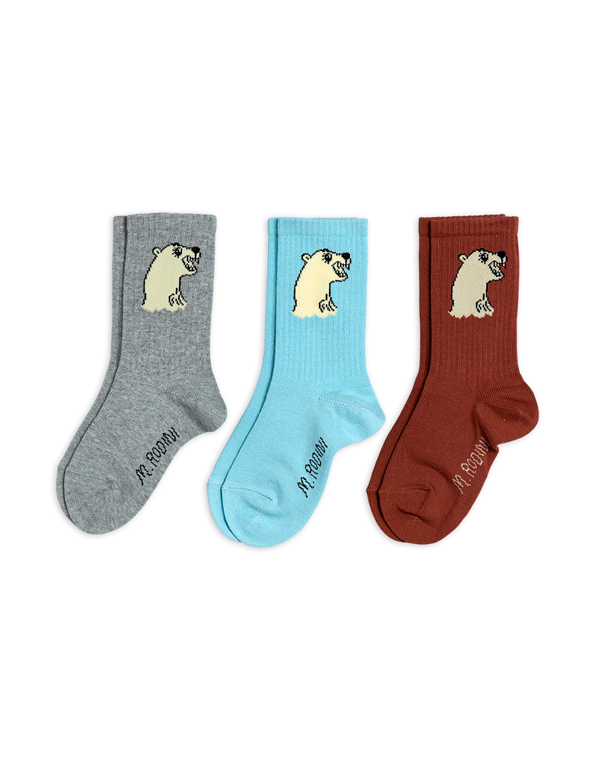 POLAR BEAR 3-PACK SOCKS / ミニロディーニ シロクマ 3足組ソックス